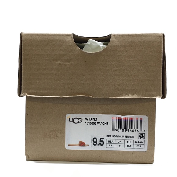 UGG Binx Fringe Slide Sandals -Chestnut Suede -Women’s US 9.5 -NEW - Picture 8 of 8